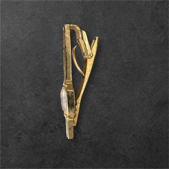 CELINE Mother Pearl Tie Clip - Picture 3 of 5